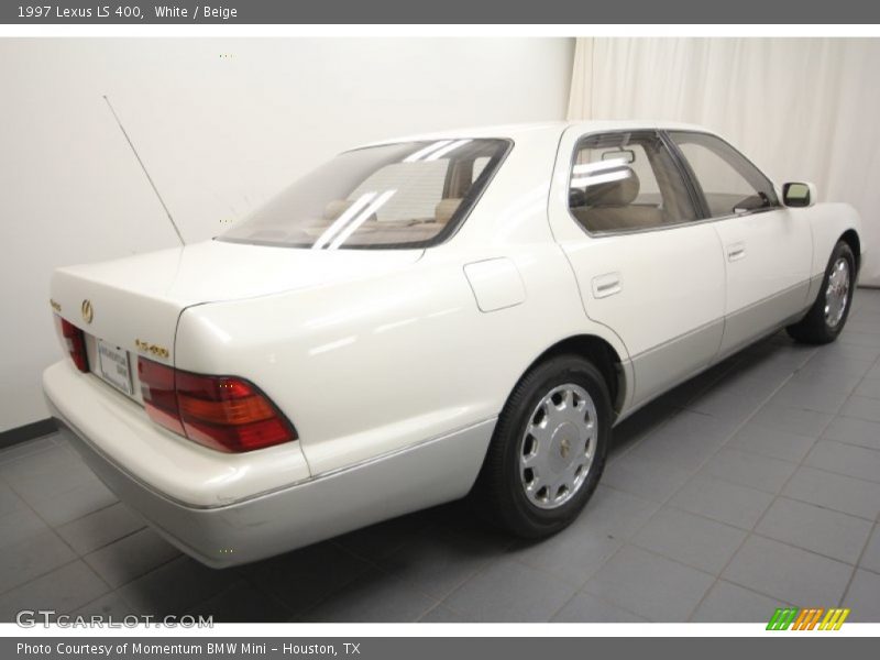 White / Beige 1997 Lexus LS 400