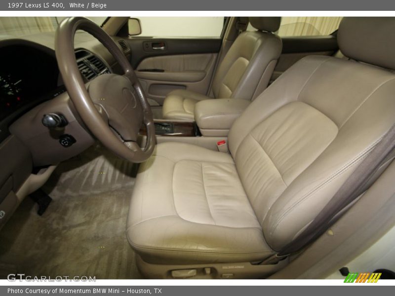 White / Beige 1997 Lexus LS 400