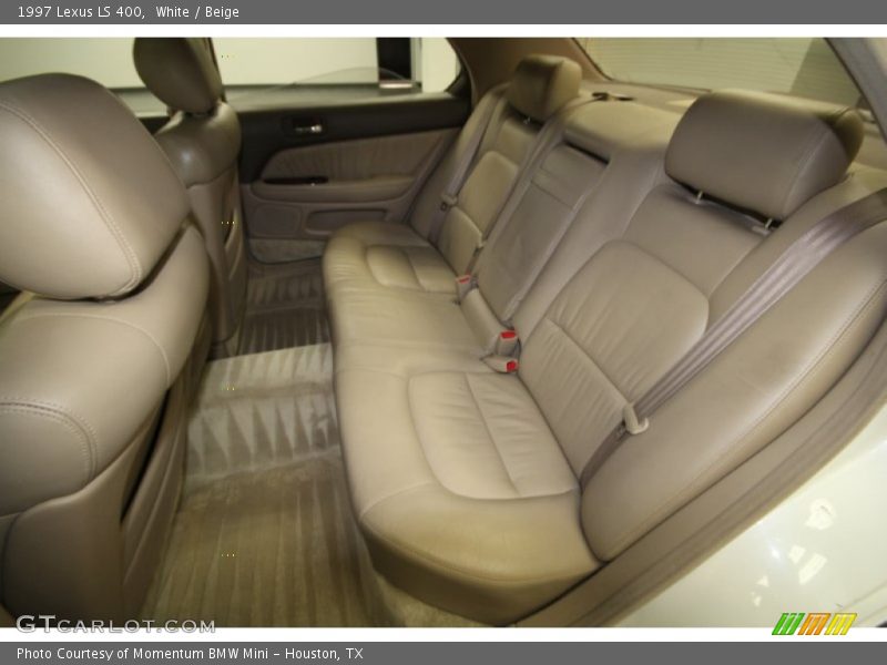White / Beige 1997 Lexus LS 400
