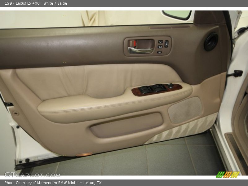 White / Beige 1997 Lexus LS 400