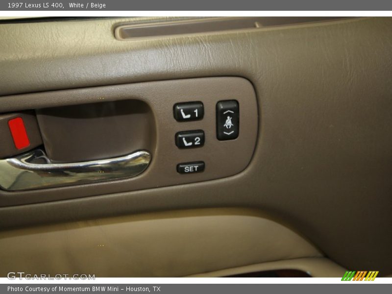 White / Beige 1997 Lexus LS 400