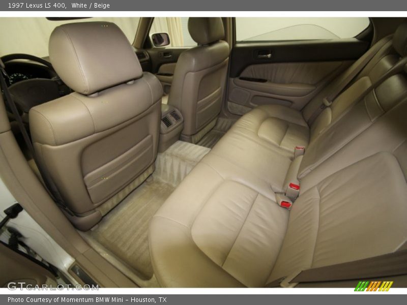 White / Beige 1997 Lexus LS 400