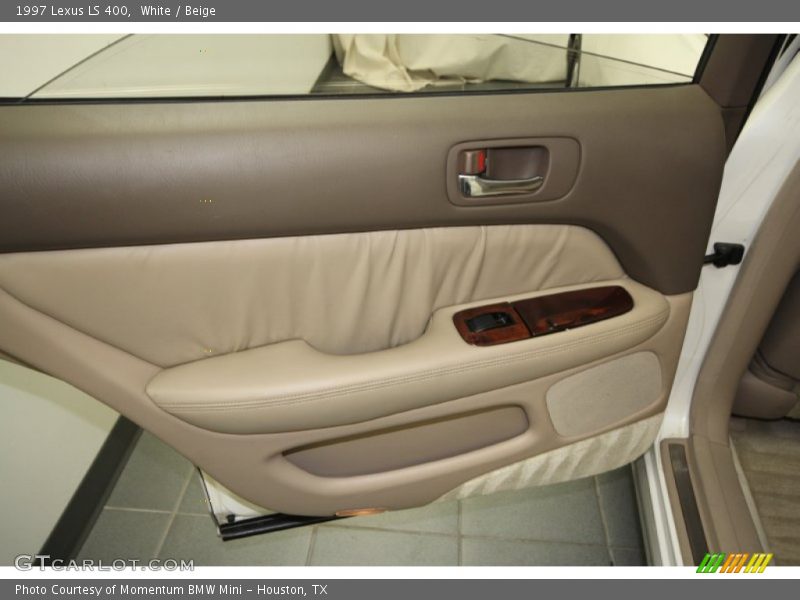 White / Beige 1997 Lexus LS 400