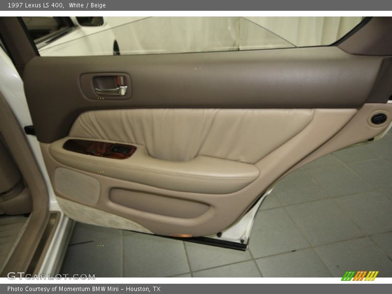 White / Beige 1997 Lexus LS 400