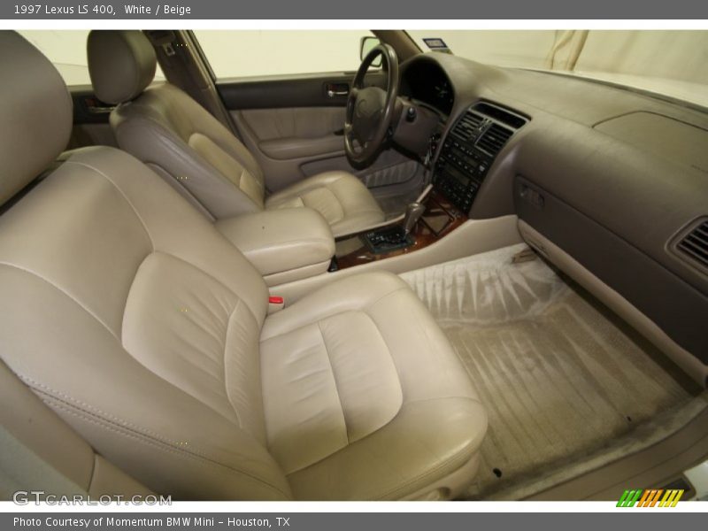 White / Beige 1997 Lexus LS 400