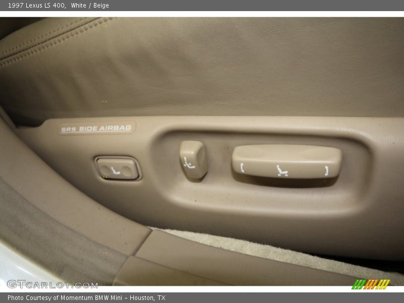 White / Beige 1997 Lexus LS 400