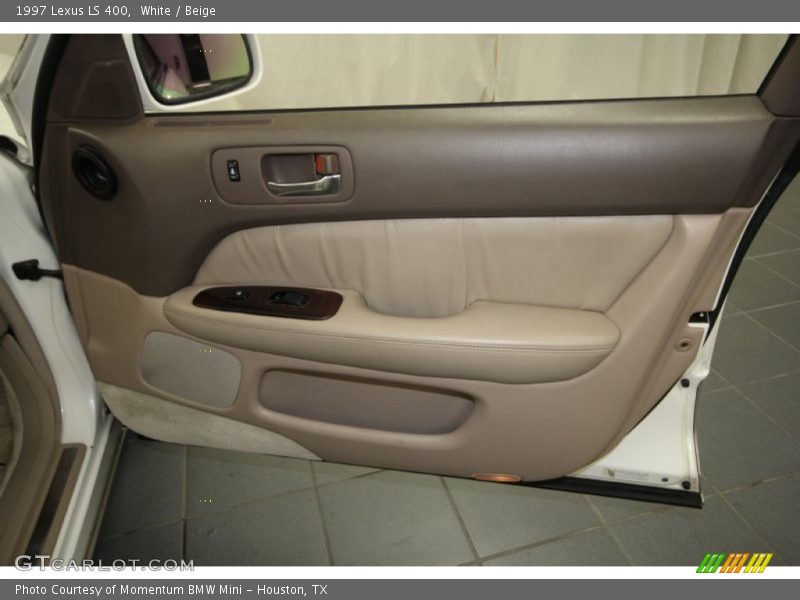 White / Beige 1997 Lexus LS 400