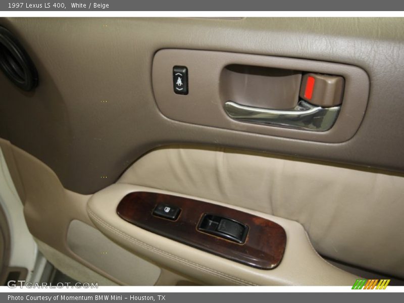 White / Beige 1997 Lexus LS 400
