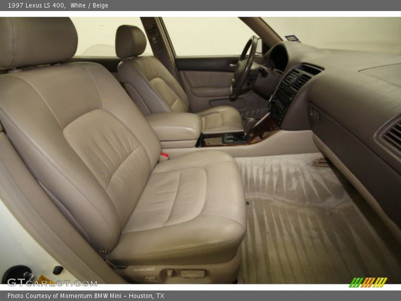 White / Beige 1997 Lexus LS 400