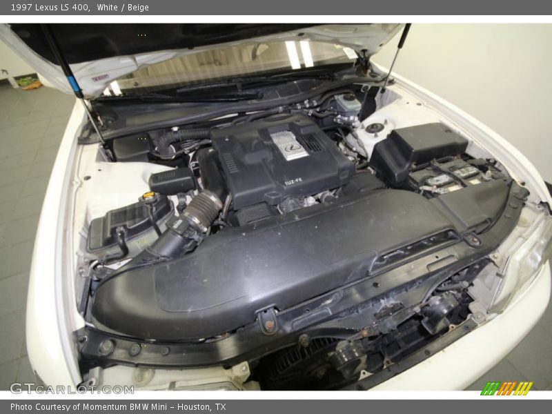 White / Beige 1997 Lexus LS 400