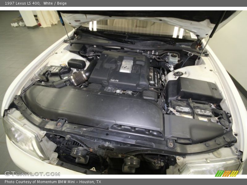 White / Beige 1997 Lexus LS 400