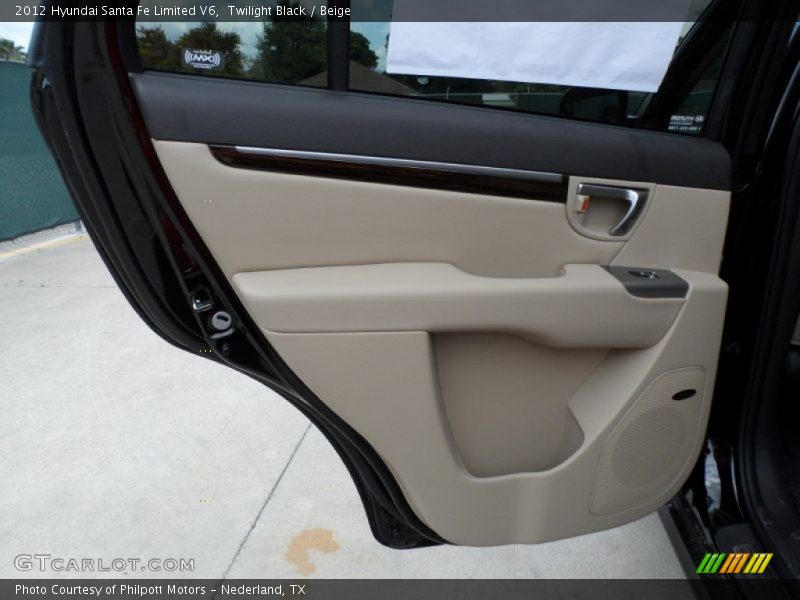 Twilight Black / Beige 2012 Hyundai Santa Fe Limited V6