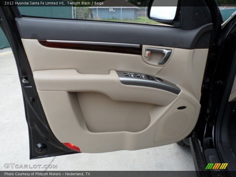 Twilight Black / Beige 2012 Hyundai Santa Fe Limited V6