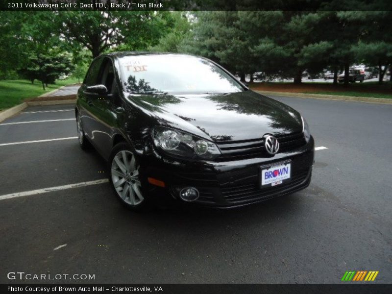 Black / Titan Black 2011 Volkswagen Golf 2 Door TDI