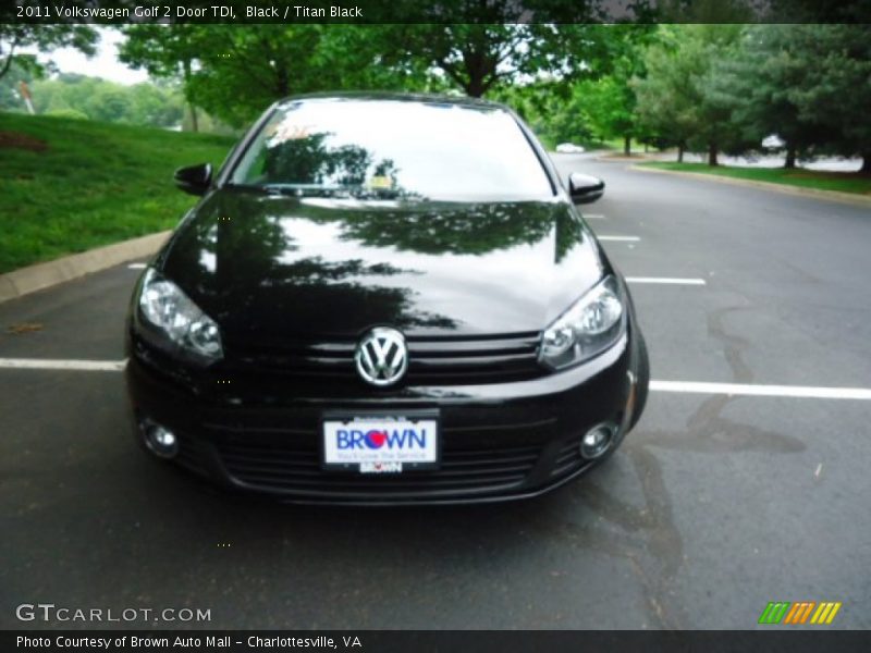 Black / Titan Black 2011 Volkswagen Golf 2 Door TDI