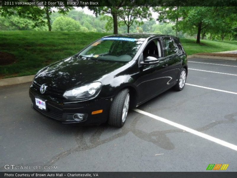 Black / Titan Black 2011 Volkswagen Golf 2 Door TDI