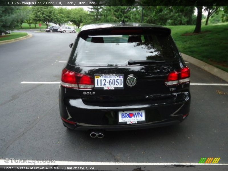 Black / Titan Black 2011 Volkswagen Golf 2 Door TDI