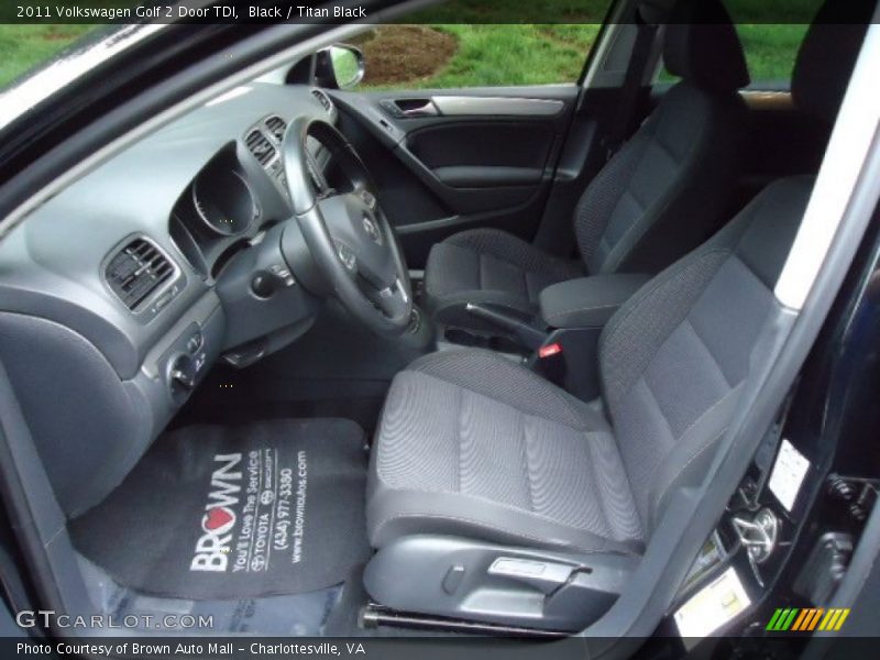 Black / Titan Black 2011 Volkswagen Golf 2 Door TDI