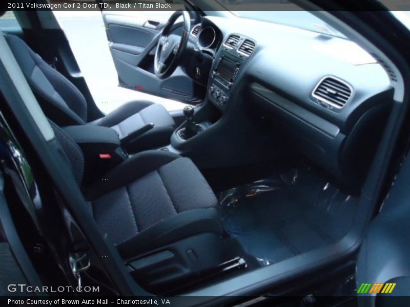 Black / Titan Black 2011 Volkswagen Golf 2 Door TDI