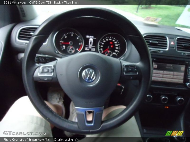 Black / Titan Black 2011 Volkswagen Golf 2 Door TDI