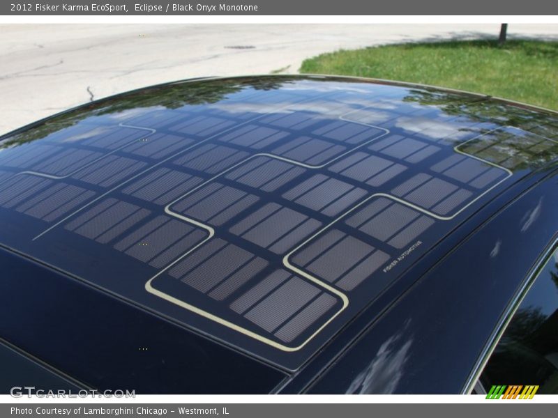 Solar roof panels - 2012 Fisker Karma EcoSport