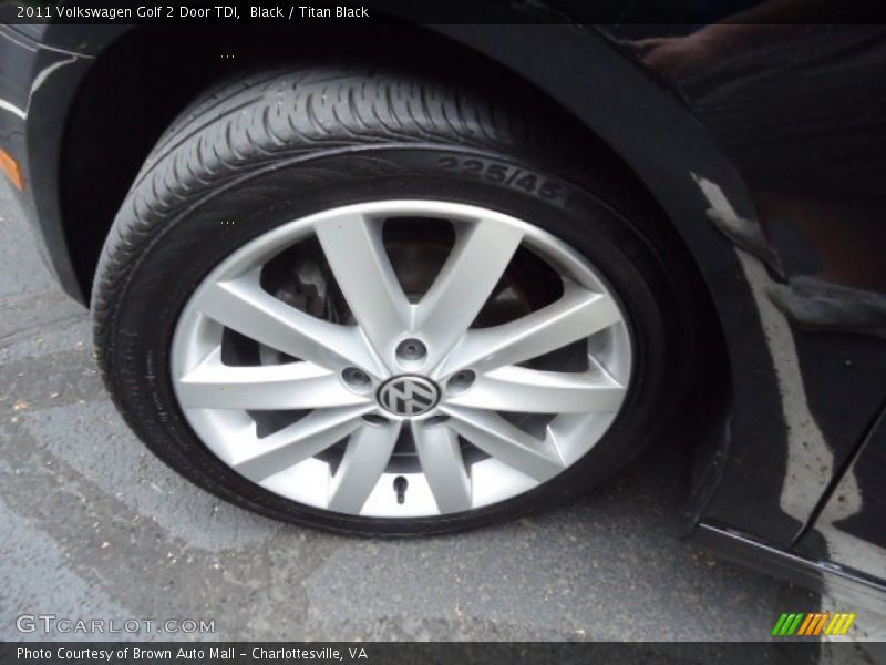 Black / Titan Black 2011 Volkswagen Golf 2 Door TDI