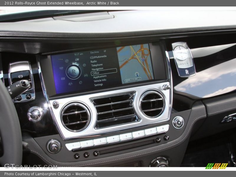 Arctic White / Black 2012 Rolls-Royce Ghost Extended Wheelbase