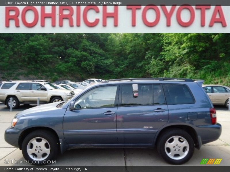 Bluestone Metallic / Ivory Beige 2006 Toyota Highlander Limited 4WD