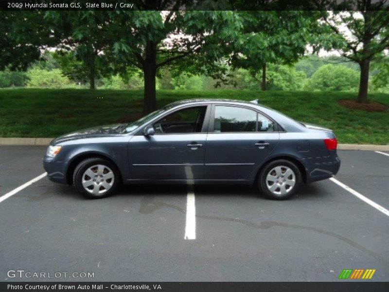 Slate Blue / Gray 2009 Hyundai Sonata GLS