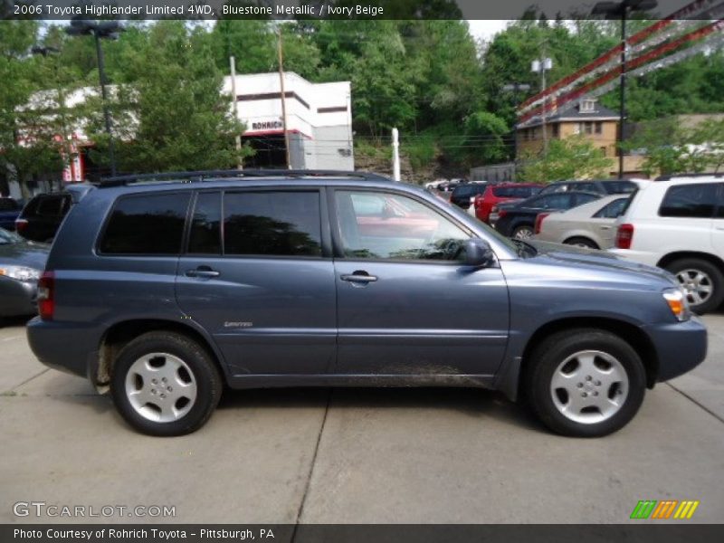 Bluestone Metallic / Ivory Beige 2006 Toyota Highlander Limited 4WD