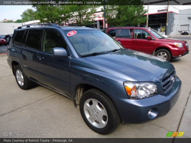 Bluestone Metallic / Ivory Beige 2006 Toyota Highlander Limited 4WD