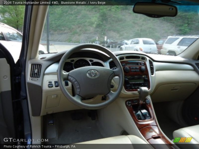 Bluestone Metallic / Ivory Beige 2006 Toyota Highlander Limited 4WD