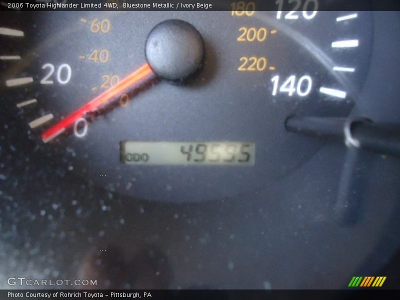 Bluestone Metallic / Ivory Beige 2006 Toyota Highlander Limited 4WD