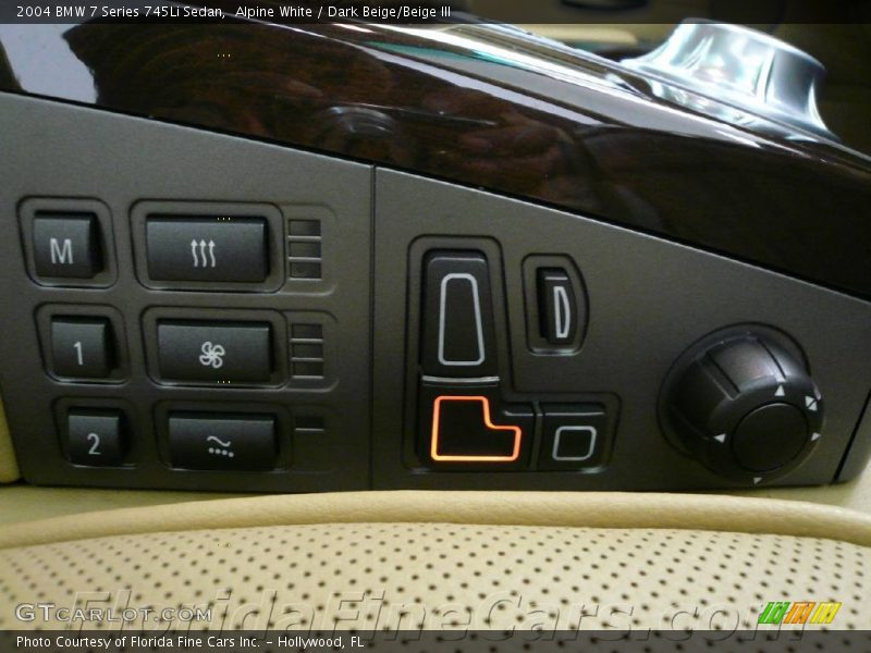 Alpine White / Dark Beige/Beige III 2004 BMW 7 Series 745Li Sedan
