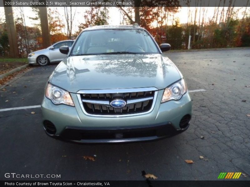 Seacrest Green Metallic / Off Black 2009 Subaru Outback 2.5i Wagon