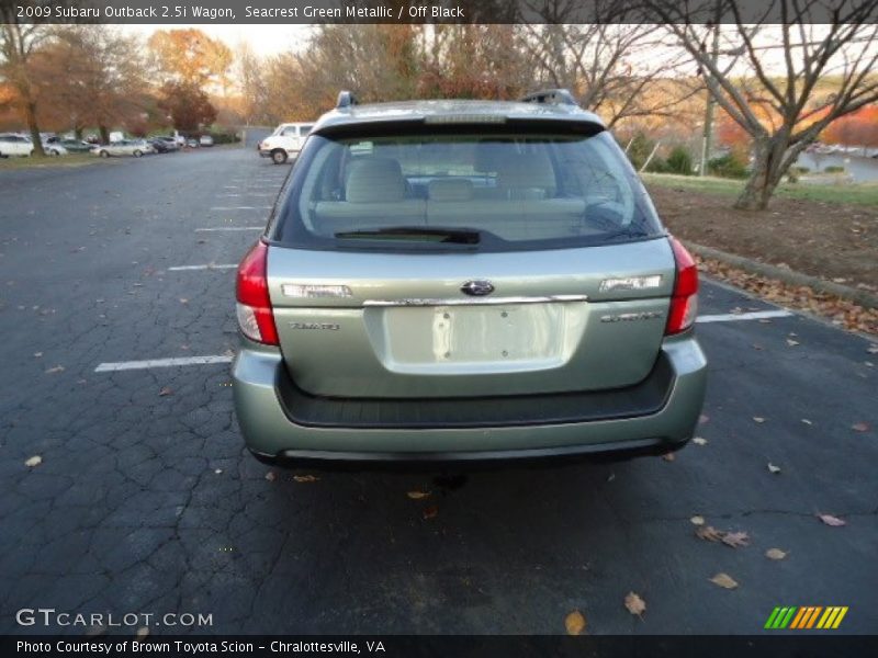 Seacrest Green Metallic / Off Black 2009 Subaru Outback 2.5i Wagon