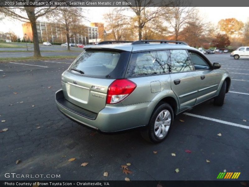 Seacrest Green Metallic / Off Black 2009 Subaru Outback 2.5i Wagon