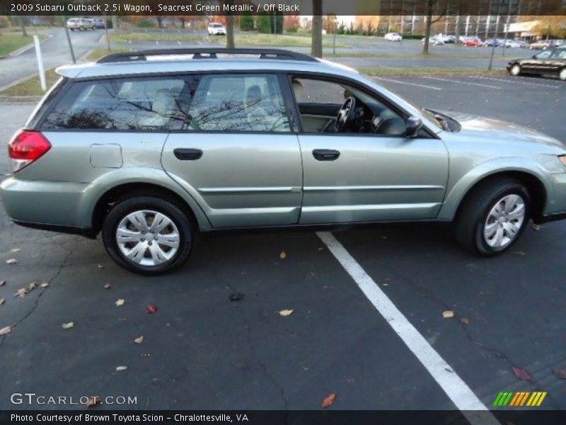 Seacrest Green Metallic / Off Black 2009 Subaru Outback 2.5i Wagon