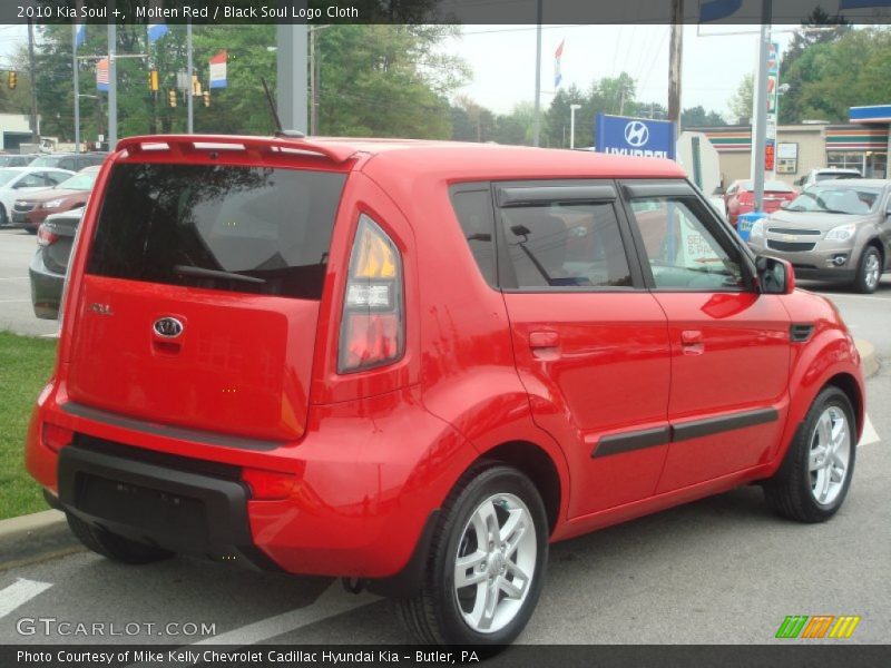 Molten Red / Black Soul Logo Cloth 2010 Kia Soul +