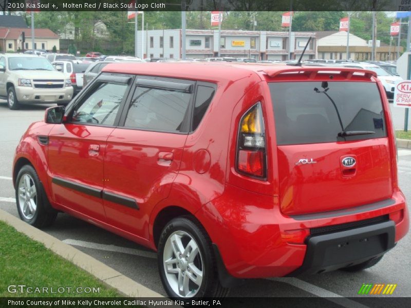 Molten Red / Black Soul Logo Cloth 2010 Kia Soul +
