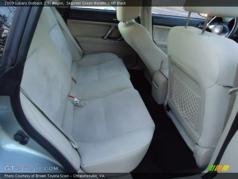 Seacrest Green Metallic / Off Black 2009 Subaru Outback 2.5i Wagon