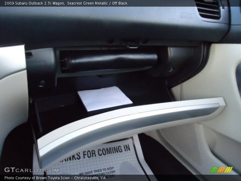 Seacrest Green Metallic / Off Black 2009 Subaru Outback 2.5i Wagon