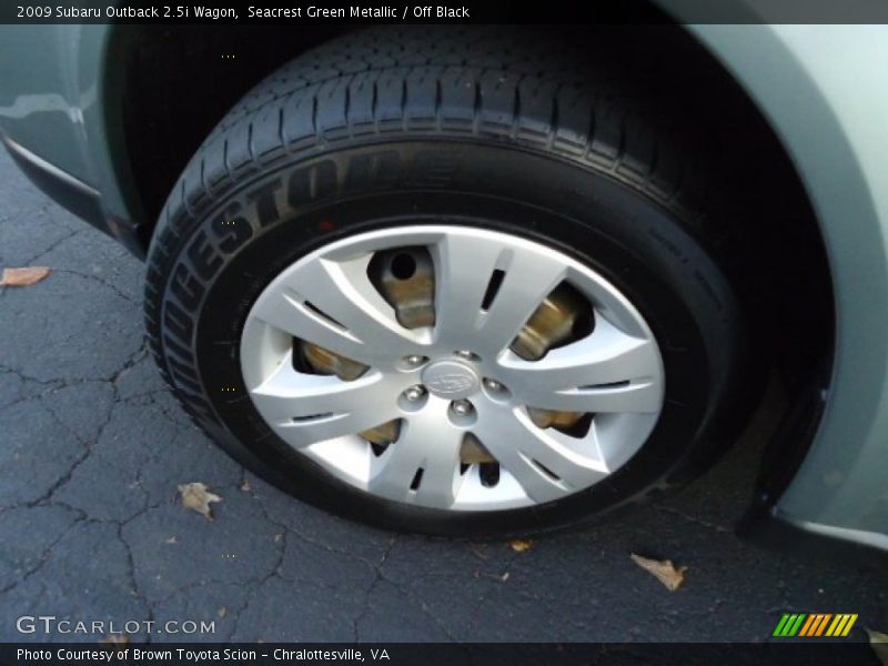 Seacrest Green Metallic / Off Black 2009 Subaru Outback 2.5i Wagon