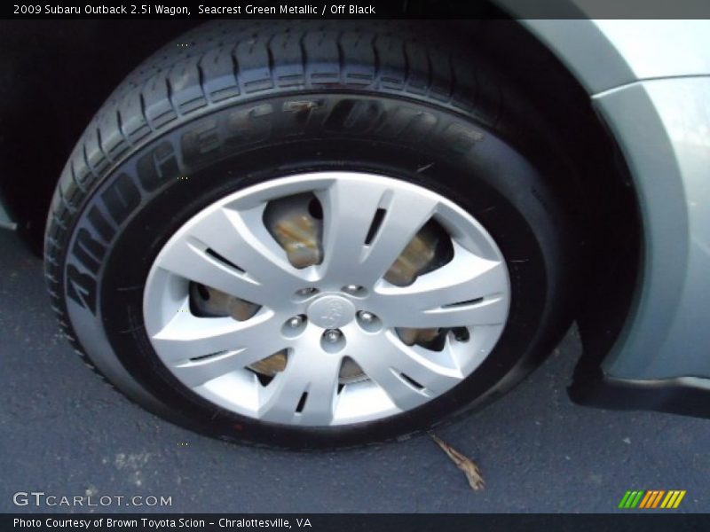 Seacrest Green Metallic / Off Black 2009 Subaru Outback 2.5i Wagon