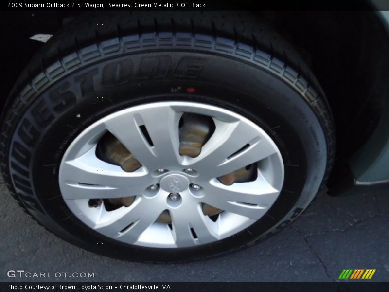 Seacrest Green Metallic / Off Black 2009 Subaru Outback 2.5i Wagon