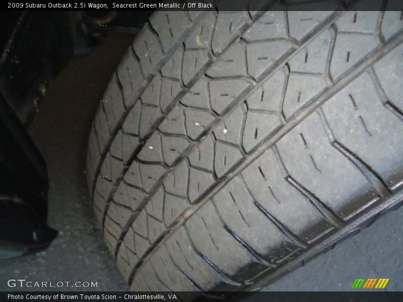 Seacrest Green Metallic / Off Black 2009 Subaru Outback 2.5i Wagon