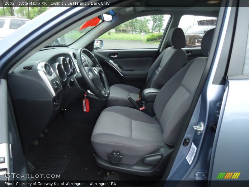 Cosmic Blue Metallic / Dark Gray 2003 Toyota Matrix XR