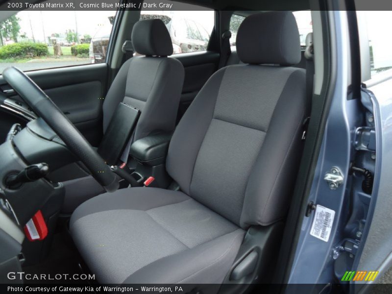 Cosmic Blue Metallic / Dark Gray 2003 Toyota Matrix XR