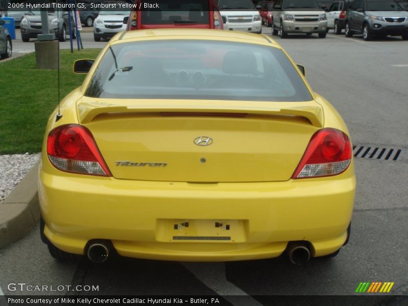 Sunburst Yellow / Black 2006 Hyundai Tiburon GS