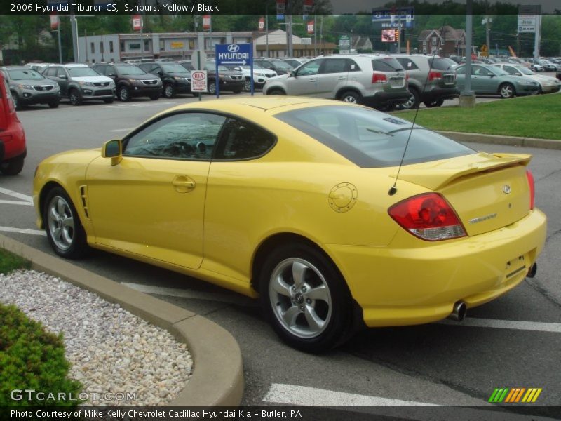 Sunburst Yellow / Black 2006 Hyundai Tiburon GS